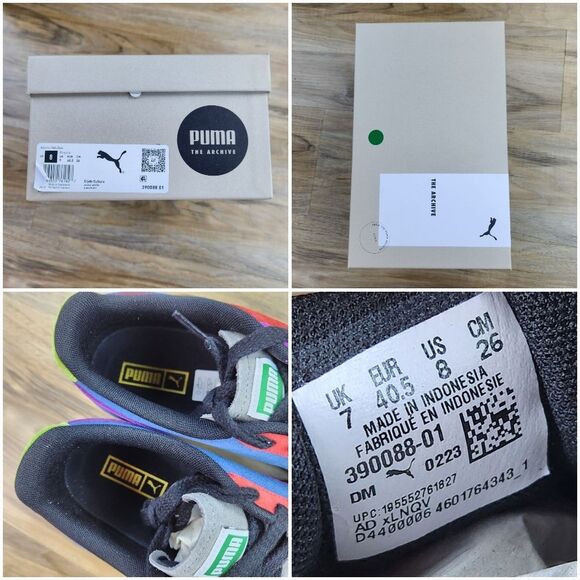🩵NIB Puma Clyde Culture Multicolor Sneakers Men's Size 8 - Picture 10 of 13